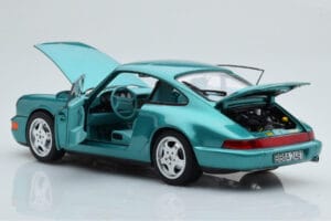 Porsche 911 964 Carrera 2 Wimbledon Зелен Norev 1:18 187329 Метал — снимка 3 от 8