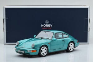 Porsche 911 964 Carrera 2 Wimbledon Зелен Norev 1:18 187329 Метал — снимка 8 от 8