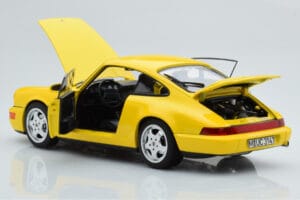 Porsche 911 964 Carrera 2 Жълт Norev 1:18 187328 Метал — снимка 3 от 8