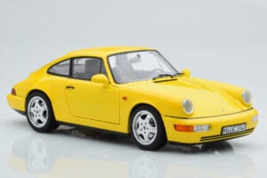 Porsche 911 964 Carrera 2 Жълт Norev 1:18 187328 Метал — снимка 6 от 8