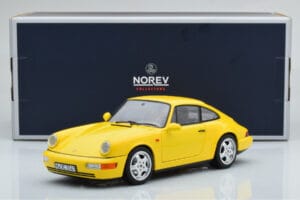 Porsche 911 964 Carrera 2 Жълт Norev 1:18 187328 Метал — снимка 8 от 8