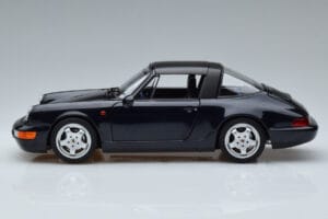 Porsche 911 964 Carrera 4 Targa Синьо Norev 1:18 187340 Метал — снимка 4 от 8