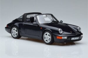Porsche 911 964 Carrera 4 Targa Синьо Norev 1:18 187340 Метал — снимка 6 от 8