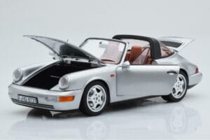 Porsche 911 964 Carrera 4 Targa Polar Сребърен Norev 1:18 187342 Метал — снимка 2 от 9