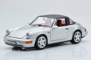 Porsche 911 964 Carrera 4 Targa Polar Сребърен Norev 1:18 187342 Метал — снимка 4 от 9