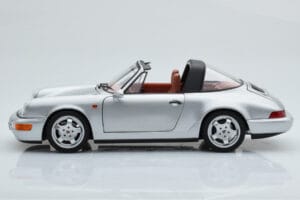 Porsche 911 964 Carrera 4 Targa Polar Сребърен Norev 1:18 187342 Метал — снимка 6 от 9