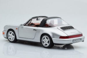 Porsche 911 964 Carrera 4 Targa Polar Сребърен Norev 1:18 187342 Метал — снимка 8 от 9