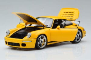 Porsche 911 964 RUF CTR Anniversary Blossom Жълт Almost Real 1:18 880301 Метал — снимка 2 от 8