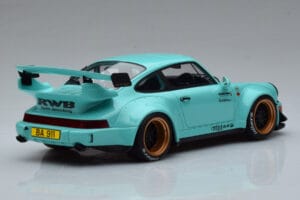 Porsche 911 964 RWB Tiffany Син GT Spirit 1:18 GT875 Смола — снимка 2 от 6
