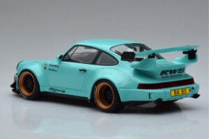 Porsche 911 964 RWB Tiffany Син GT Spirit 1:18 GT875 Смола — снимка 5 от 6