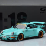 Porsche 911 964 RWB Tiffany Син GT Spirit 1:18 - image 6 of 6