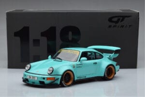 Porsche 911 964 RWB Tiffany Син GT Spirit 1:18 GT875 Смола — снимка 6 от 6