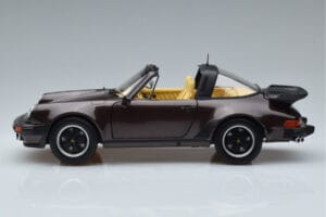Porsche 911 964 Turbo Targa Кафяво Norev 1:18 187665 Метал — снимка 5 от 8