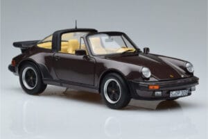 Porsche 911 964 Turbo Targa Кафяво Norev 1:18 187665 Метал — снимка 6 от 8