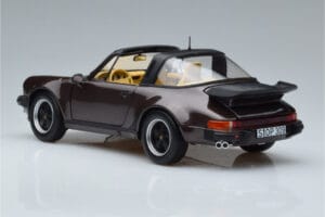 Porsche 911 964 Turbo Targa Кафяво Norev 1:18 187665 Метал — снимка 7 от 8