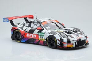 Porsche 911 GT3 R Iron Force by Ring Police #69 J. van Slooten / L. Luhr ADAC GT Masters 2018 Minichamps 1:18 153186969 Метал — снимка 3 от 5
