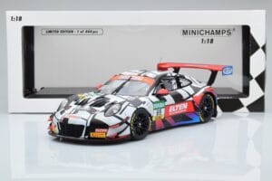Porsche 911 GT3 R Iron Force by Ring Police #69 J. van Slooten / L. Luhr ADAC GT Masters 2018 Minichamps 1:18 153186969 Метал — снимка 5 от 5