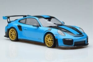 Porsche 911 991.2 GT3 RS Weissach Package Miami Синьо Златни Джанти Minichamps 1:18 153068310 Метал — снимка 4 от 6