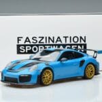 Porsche 911 991.2 GT3 RS Weissach Package Miami Синьо Златни Джанти Minichamps 1:18 153068310 Метал - image 6 of 6