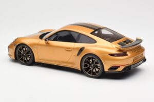 Porsche 911 991.2 Turbo S Exclusive Златен GT Spirit 1:18 GT444 Смола — снимка 5 от 6