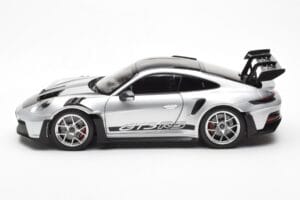 Porsche 911 992 GT3 Weissach Pack GT Сребрист Металик Norev 1:18 187366 Метал — снимка 4 от 8
