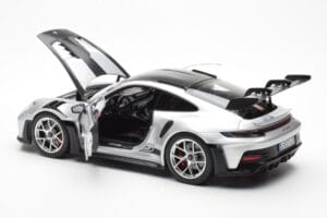 Porsche 911 992 GT3 Weissach Pack GT Сребрист Металик Norev 1:18 187366 Метал — снимка 5 от 8