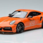 Porsche 911 992 Turbo S China 20th Anniversary Оранжев Minichamps 1:18