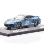 Porsche 911 992 Turbo S Oslo Син Minichamps 1:43 - image 2 of 4