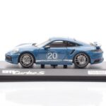 Porsche 911 992 Turbo S Oslo Син Minichamps 1:43