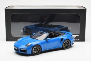 Porsche 911 992 Turbo S Shark Син GT Spirit 1:18 GT441 Смола — снимка 6 от 6