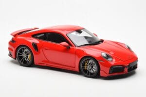 Porsche 911 992 Turbo S Sport Design Червен Minichamps 1:18 113069078 Метал — снимка 6 от 8