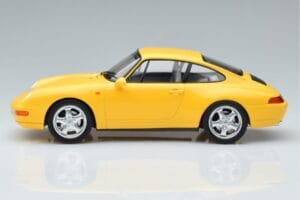 Porsche 911 993 Carrera Жълт Norev 1:18 187596 Метал — снимка 3 от 6