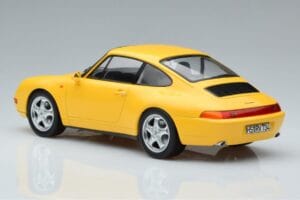 Porsche 911 993 Carrera Жълт Norev 1:18 187596 Метал — снимка 5 от 6