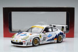 Porsche 911 996 GT3 R J. Ickx 24 Hours of Le Mans 2003 AUTOart 1:18 80379 Метал — снимка 7 от 7