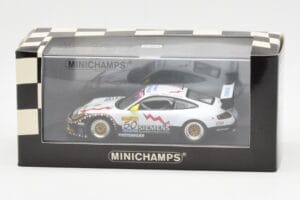 Porsche 911 996 GT3 RS Siemens #50 M. Ortelli / M. Lieb / R. Dumas 24 Hours of Spa 2003 Winners Minichamps 1:43 400036950 Мет — снимка 4 от 4
