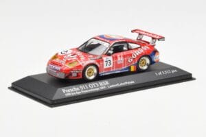 Porsche 911 996 GT3 RSR Gulf #73 Lambert / Lefort / Palttala 1000km Spa 2005 Minichamps 1:43 400056473 Метал — снимка 2 от 4