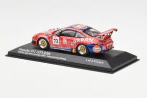 Porsche 911 996 GT3 RSR Gulf #73 Lambert / Lefort / Palttala 1000km Spa 2005 Minichamps 1:43 400056473 Метал — снимка 3 от 4