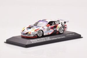 Porsche 911 997 GT3 Cup #124 Mattheus / Geoffroy / Vanbellingen / Fumal 24 Hours of Spa 2005 Minichamps 1:43 400056224 Метал — снимка 2 от 4