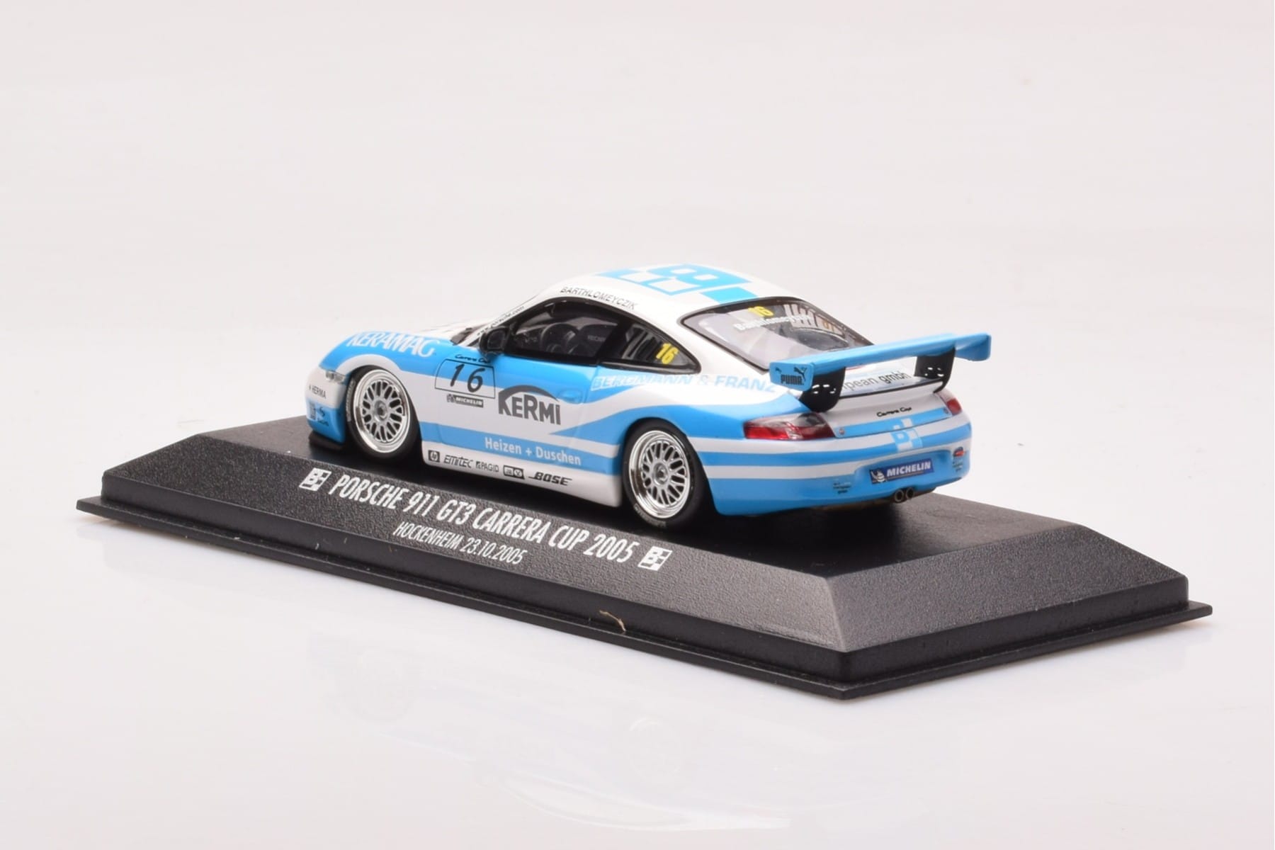 Porsche 911 997 GT3 Cup #16 Barthiomeyczik Carrera Cup 2005 Minichamps 1:43 403056216 Метал — снимка 3 от 4