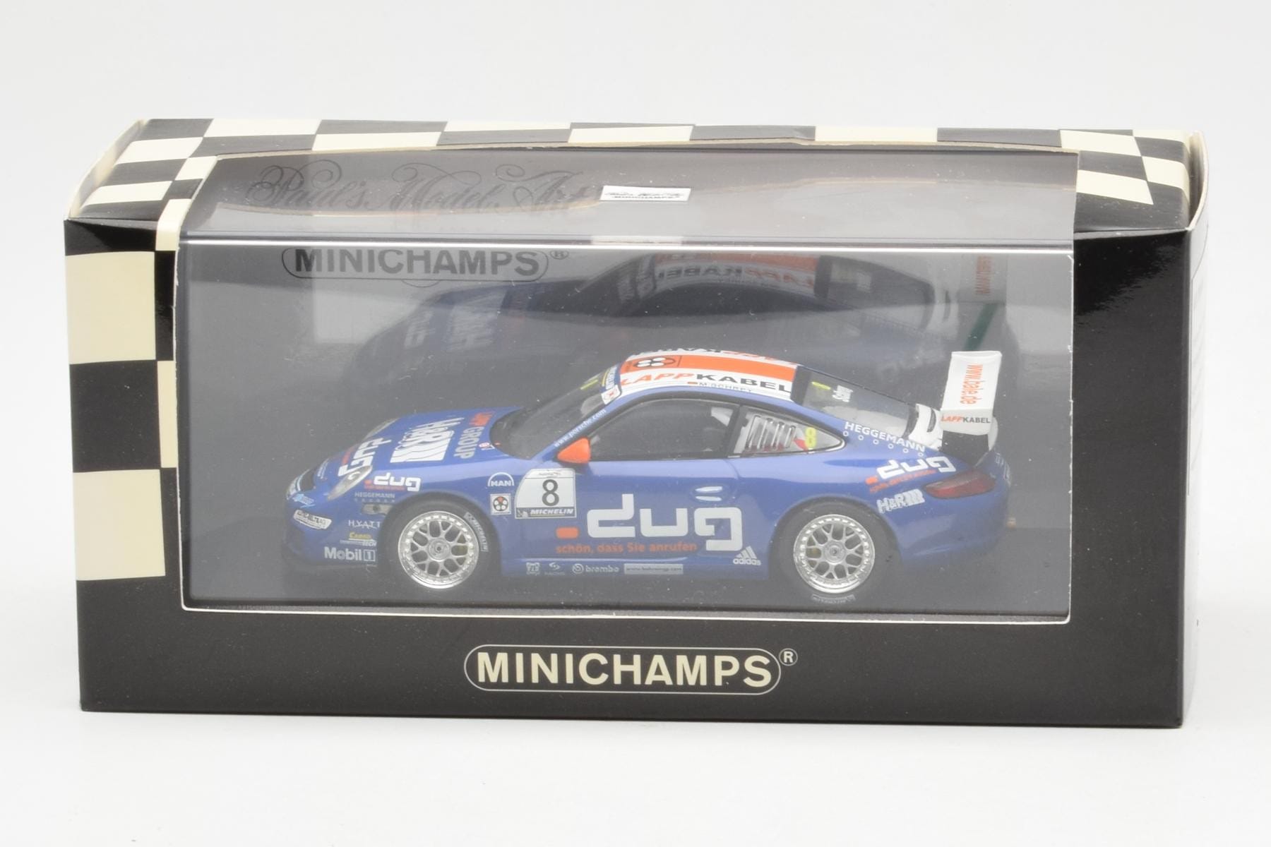 Porsche 911 997 GT3 Cup Team Konrad Motorsport #8 M. Schrey Porsche Supercup 2006 Minichamps 1:43 400066408 Метал — снимка 4 от 4