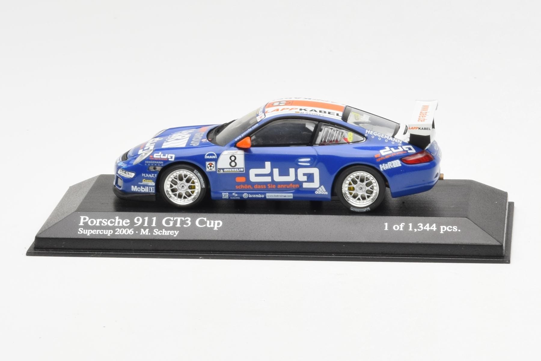 Porsche 911 997 GT3 Cup Team Konrad Motorsport #8 M. Schrey Porsche Supercup 2006 Minichamps 1:43 400066408 Метал