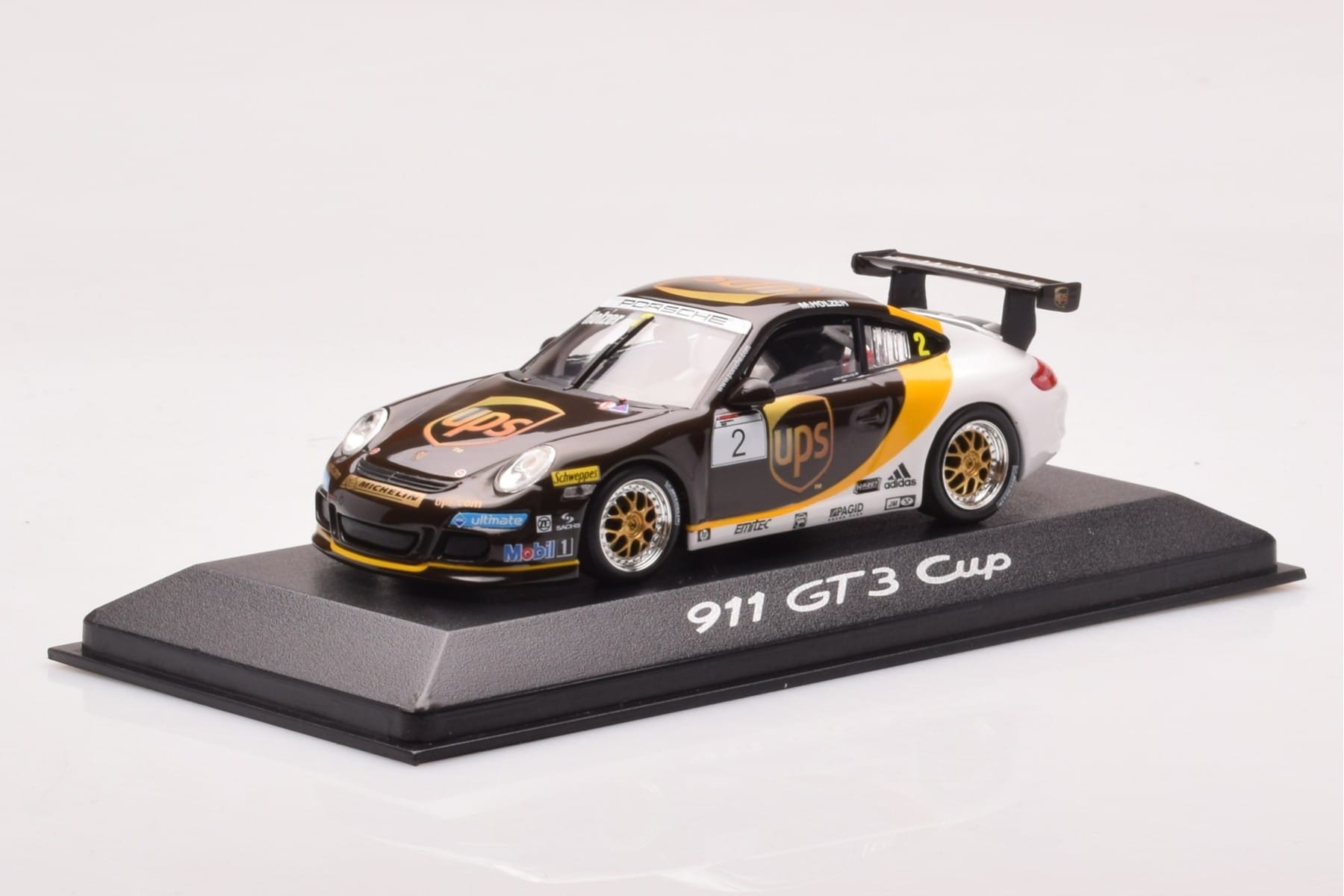 Porsche 911 997 GT3 Cup #2 UPS Holzer 2008 Minichamps 1:43 WAP02002218 Метал — снимка 2 от 4
