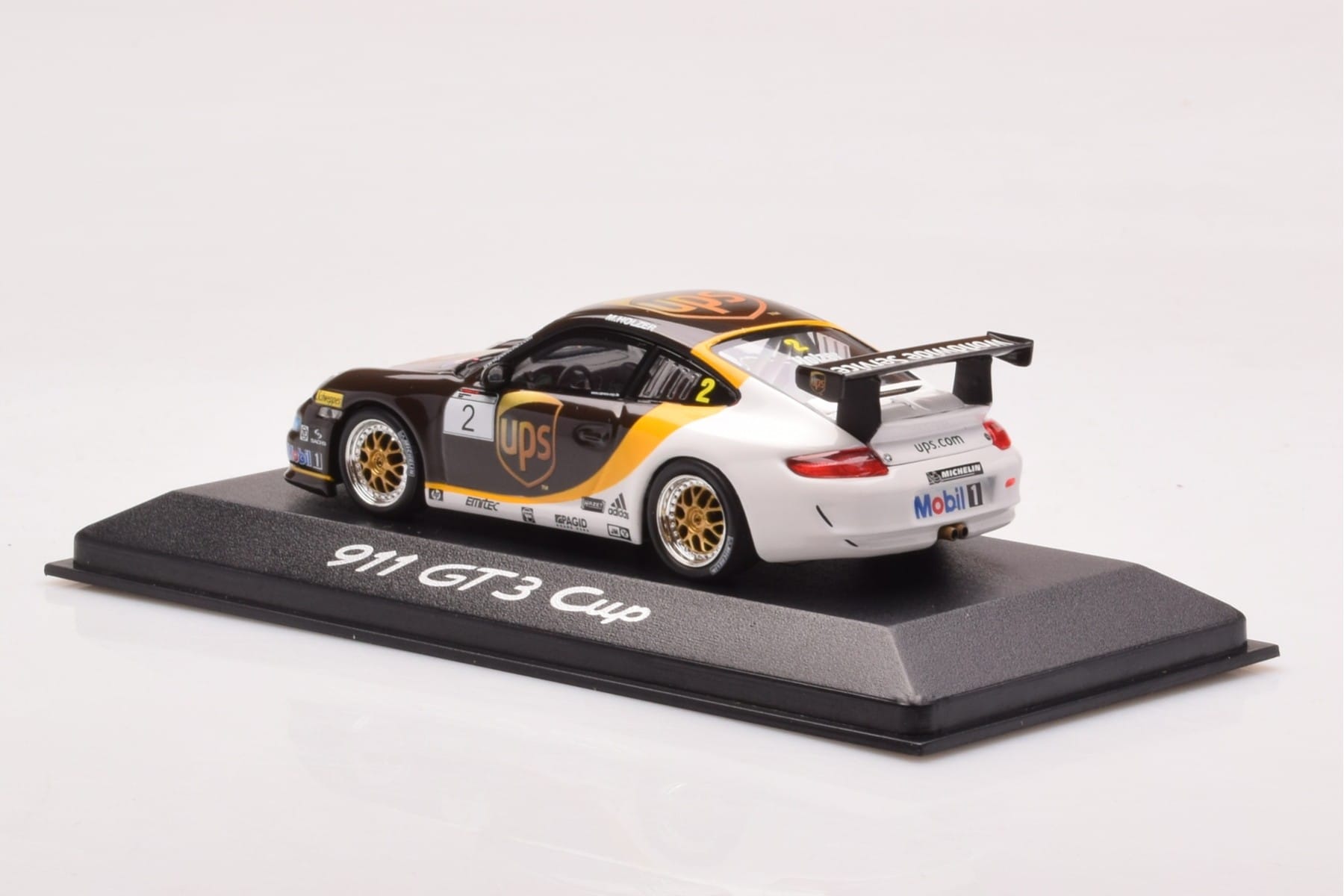 Porsche 911 997 GT3 Cup #2 UPS Holzer 2008 Minichamps 1:43 WAP02002218 Метал — снимка 3 от 4