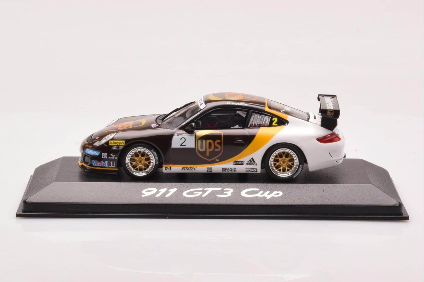Porsche 911 997 GT3 Cup #2 UPS Holzer 2008 Minichamps 1:43 WAP02002218 Метал