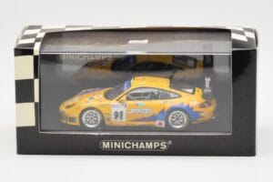 Porsche 911 997 GT3 RS T2M #91 Yamagishi / Fournoux / Konopka 24 Hours of Le Mans 2006 Minichamps 1:43 400066991 Метал — снимка 4 от 4