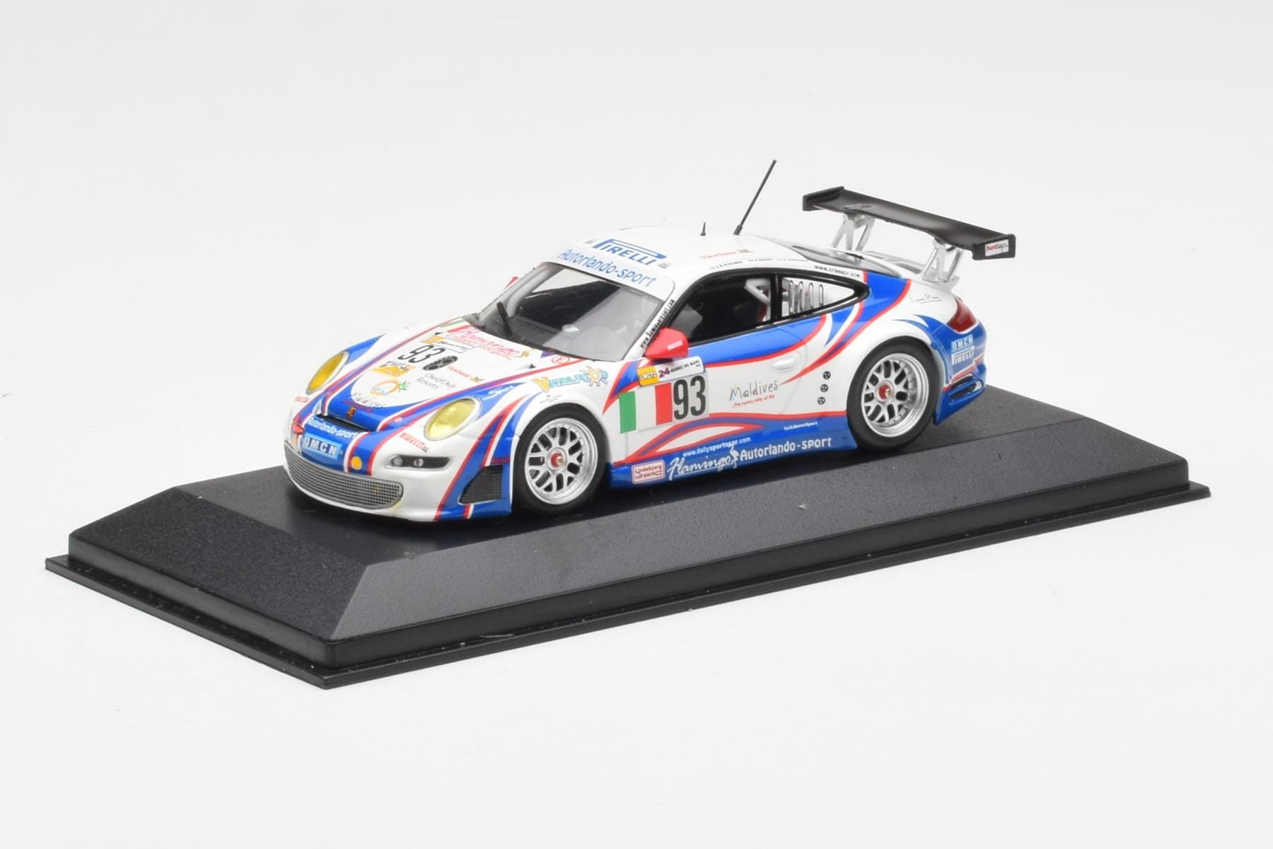 Porsche 911 997 GT3 RSR #93 Nielsen / C. Ehret / A. Simonsen 24 Hours of Le Mans 2007 Minichamps 1:43 400076793 Метал — снимка 2 от 4