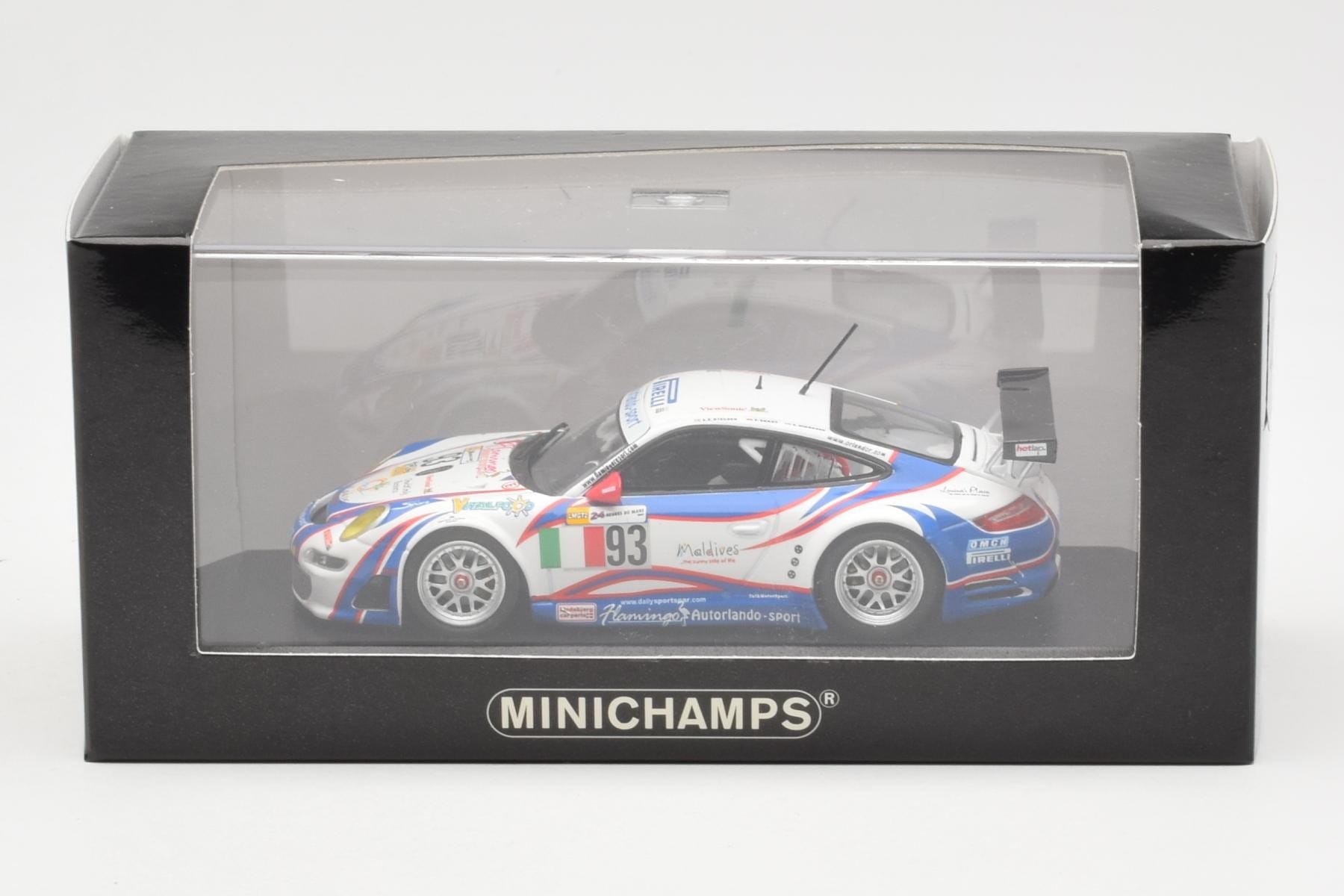 Porsche 911 997 GT3 RSR #93 Nielsen / C. Ehret / A. Simonsen 24 Hours of Le Mans 2007 Minichamps 1:43 400076793 Метал — снимка 4 от 4
