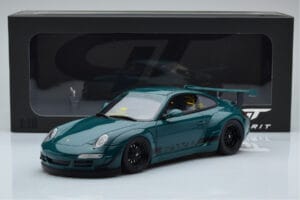 Porsche 911 997 RWB Syunkashuto Зелен GT Spirit 1:18 GT896 Смола — снимка 6 от 6