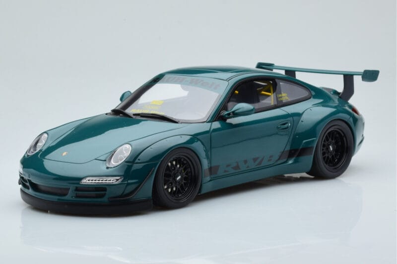 Porsche 911 997 RWB Syunkashuto Зелен GT Spirit 1:18