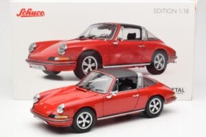 Porsche 911 Targa S Червен Schuco 1:18 450036200 Метал — снимка 9 от 9